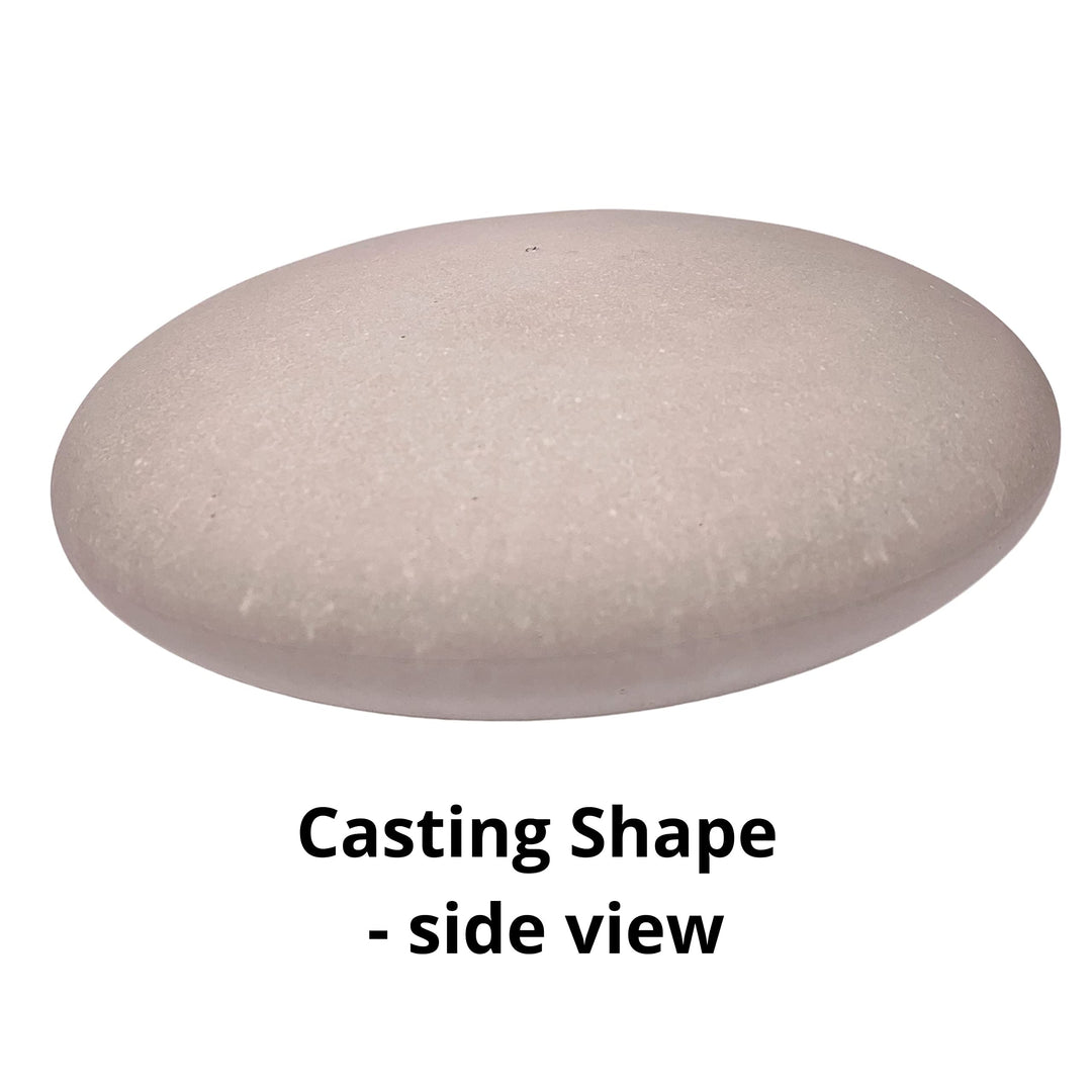 Stone Mold - for Making Stones for Painting - - Large Round Shape - Smooth Casting with inbuilt Center for Dotting Mandala and Stone dot Art - to Make Rocks for Painting