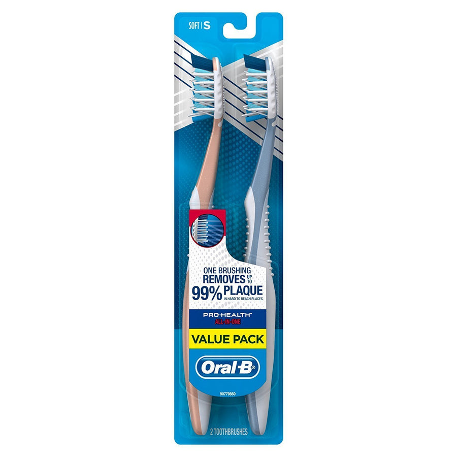 Oral B CrossAction Pro-Health Toothbrush, Soft-4 pk