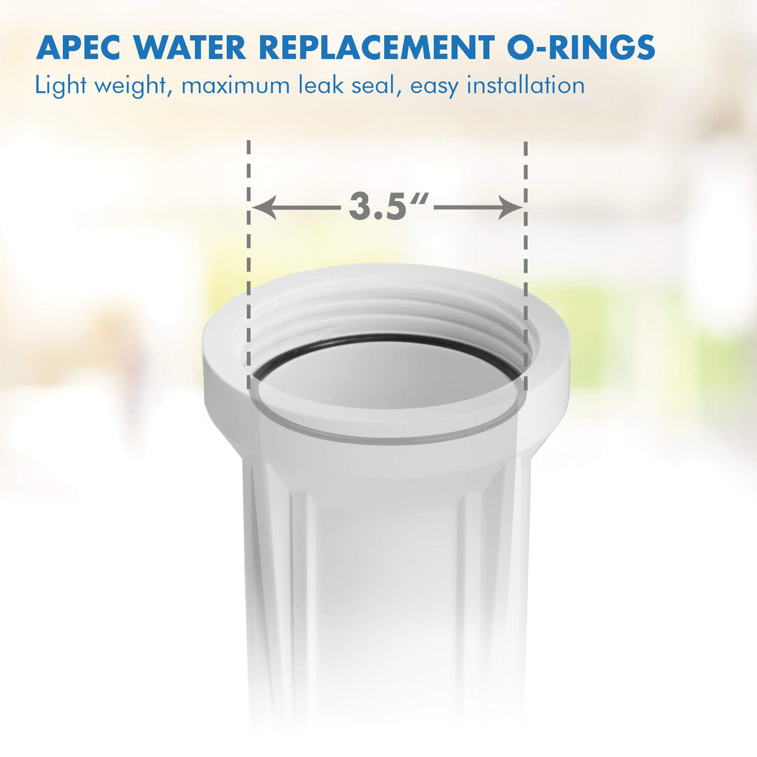 APEC Replacement ORing for ROES-50 3.5 OD Reverse Osmosis Water Filter Housings, O-Ring (3 pcs O-Ring-Set-A)
