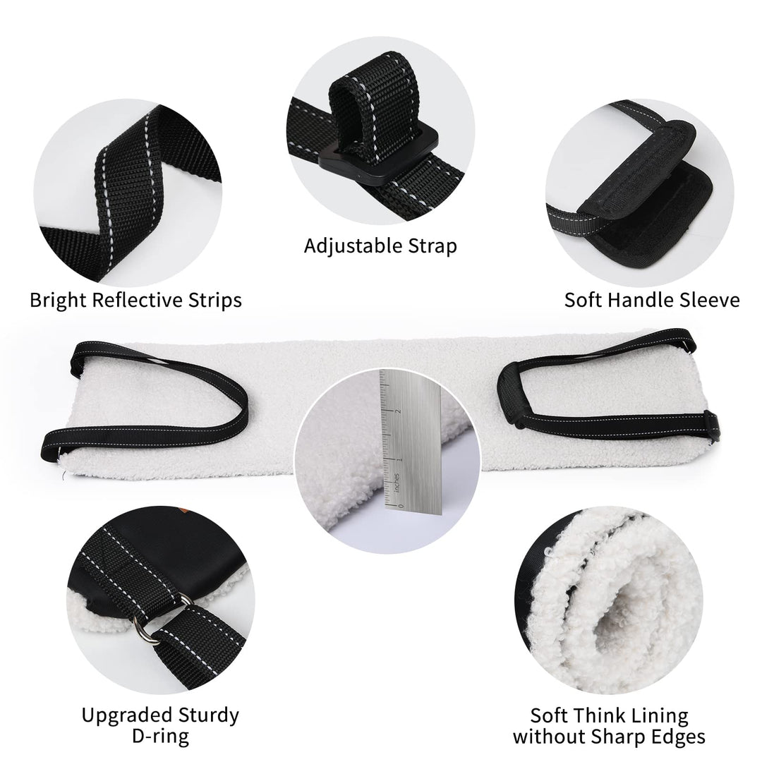 Portable Dog Sling for Back Legs, Hip Support Harness to Help Lift Rear for Canine Aid Old K9 Cruciate Ligament Rehabilitation