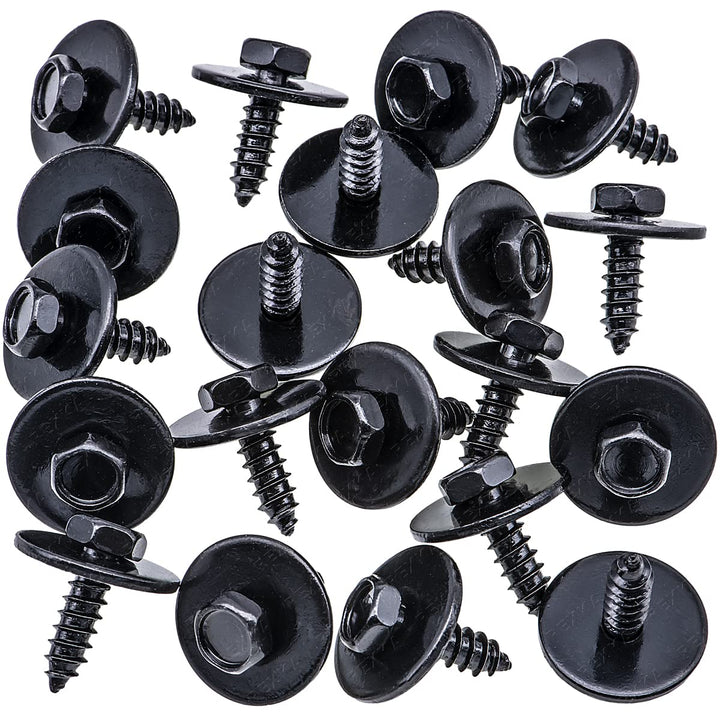 20 pcs M4.8-1.61 x 16mm Hex Head Sems Screws for BMW Wheel Arch Trim Underfloor Coating Rear Trim Cover Underhood Shield 07147129160 E46 E60 E63 E66 E70 E82 E83 E90 07-14-7-129-160