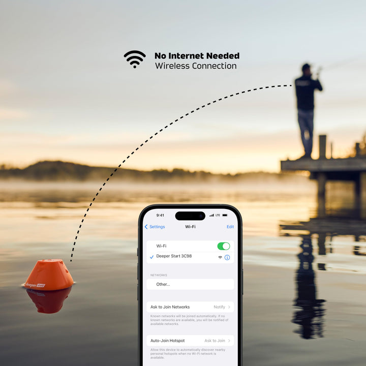 START Smart Fish Finder - Portable Fish Finder and Depth Finder For Recreational Fishing From Dock, Shore Or Bank | Castable Fish Finder with FREE User Friendly App | Phone Compatible