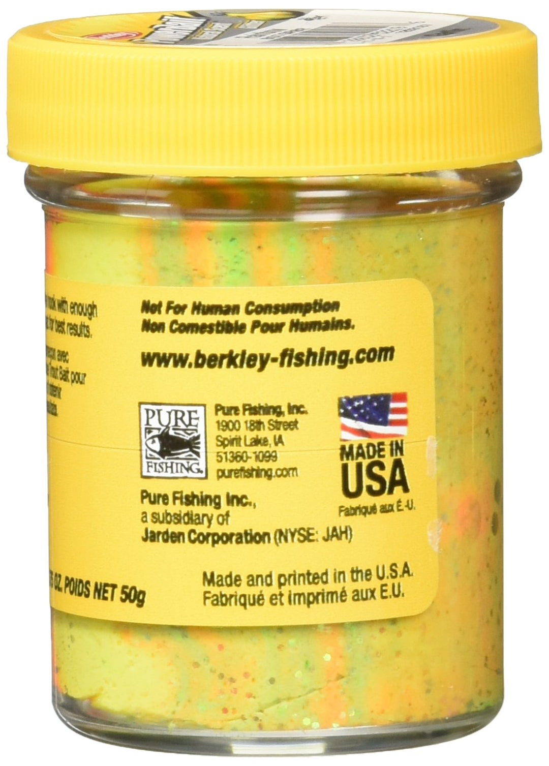 PowerBait® Natural Glitter Trout Bait, Rainbow, Jar