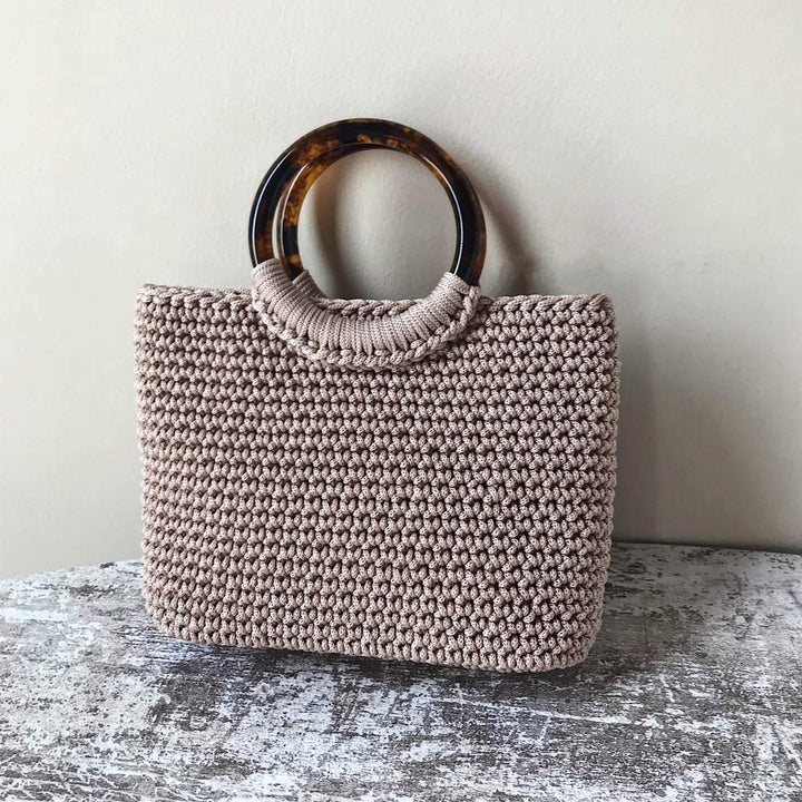 Clisil 400gram Art Yarn Cord Light Brown Polyester Yarn Macrame Knitting Crocheting DIY Bags Crochet Basket Summer Hat Craft Cord 3mm Macrame Cord Rope 438yds 1314 Feet