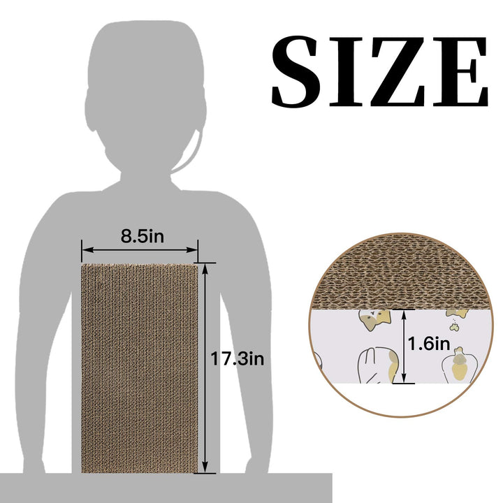 Cat Scratcher 4 PCS Cat Scratch Pad Reversible Scratcher Scratching Texture Design Durable Scraper