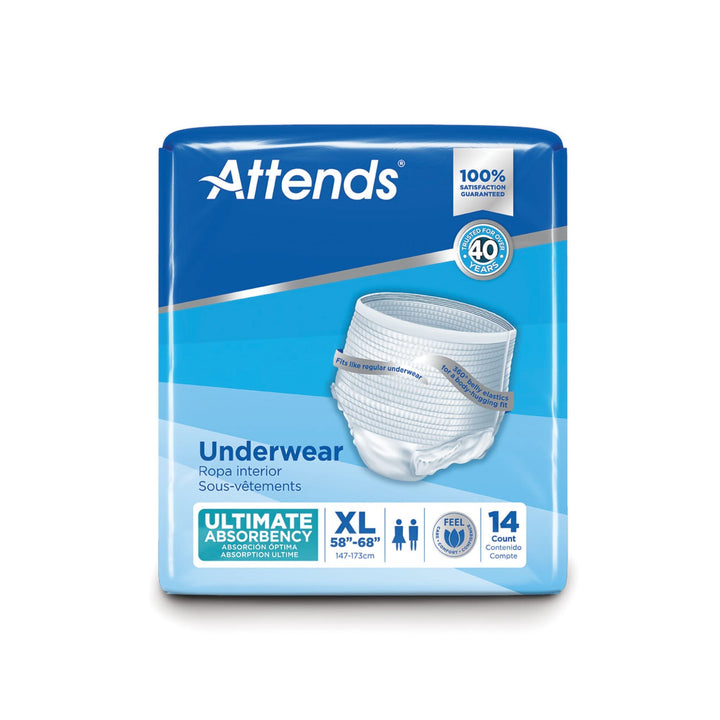 Super Plus Underwear, XL, Extra Large, Heavy Absorbency, APP0740 - Pack of 14