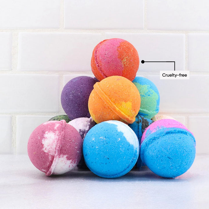 - Kids Bath Bomb Gift Set, Bath Bombs with Surprise Kids Bath Toys Inside - Epsom Salt, Fizz, Fun Colors - Natural, Vegan & Cruelty Free - Kids Skin Care & Self Care - 12 Scents