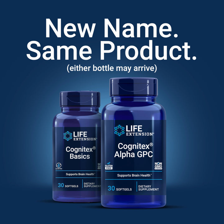 Cognitex Alpha GPC – Alpha-Glyceryl Phosphoryl Choline, Phosphatidylserine, Blueberry Extract – A Strong Foundation for Cognitive Health – Non-GMO, Gluten-Free – 30 Softgels