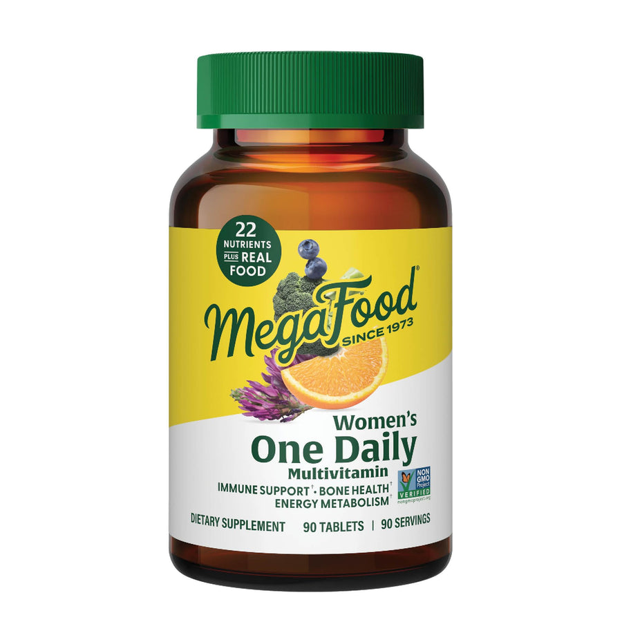 Womens Multivitamin One Daily - Multivitamin for Women - Vitamin C, Vitamin D, Iron & B Vitamins - Bone, Energy Metabolism & Immune Support - Vegetarian, GlutenFree - 90 Tablets, 90 Servings