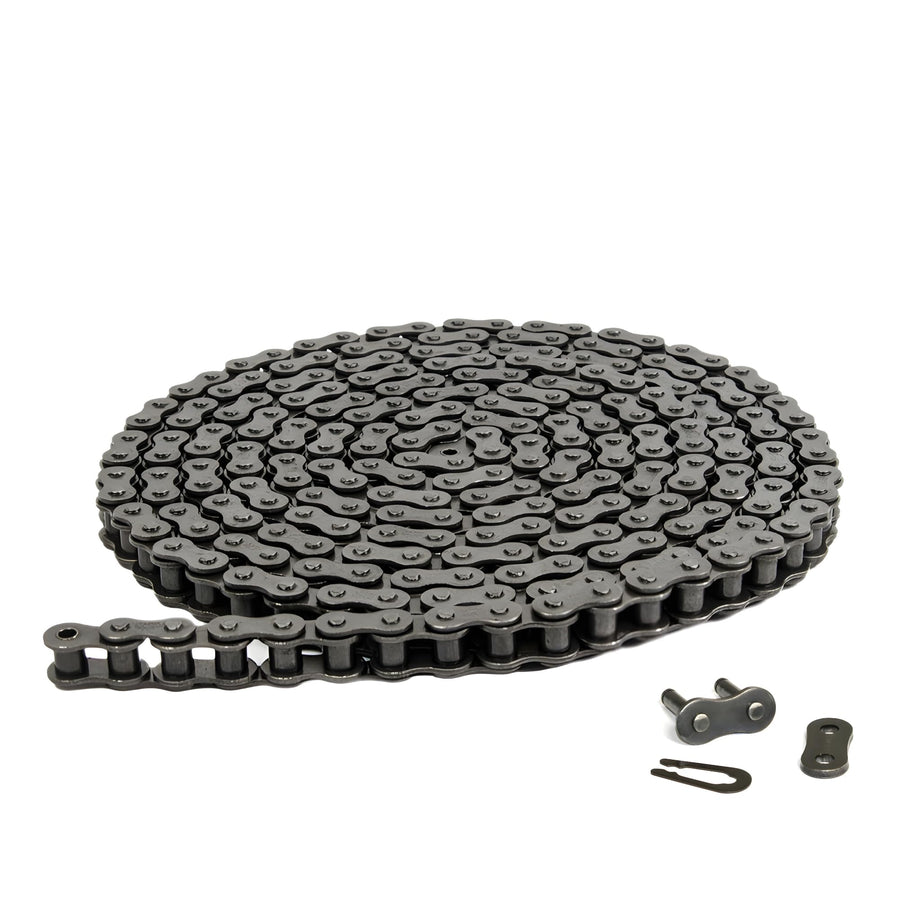 25H Heavy Duty Roller Chain 3 FT with 1 Connecting Link for 50cc 70cc 90cc 110cc 125cc Go Karts, Mini Bikes, Scooters, ATV, MTV, Dirt Bike Electric Start Taotao SunL Peace JCL Baja Kazuma