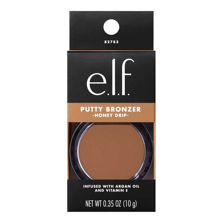 Putty Bronzer, Creamy & Highly Pigmented Formula, Creates a Long-Lasting Bronzed Glow, Infused with Argan Oil & Vitamin E, Honey Drip, 0.35 Oz (10g)