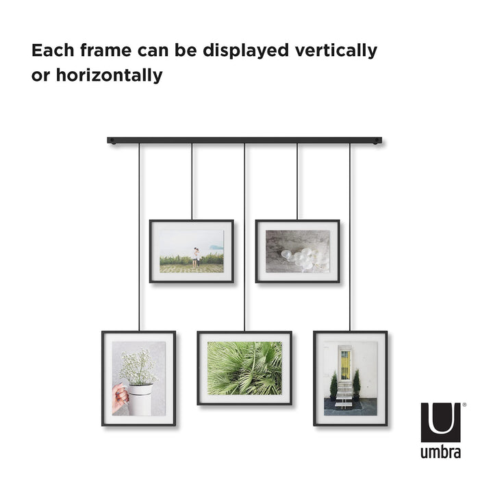 Exhibit Wall Frame with Metal Rod for Hanging-Rimless Design-Suitable for Living Room