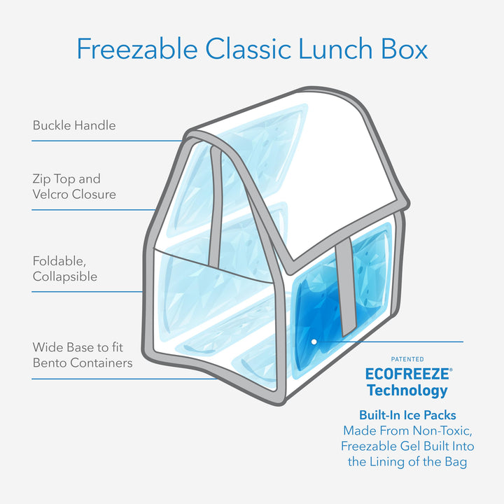 Packit Freezable Lunch Bag, Unicorn Sky