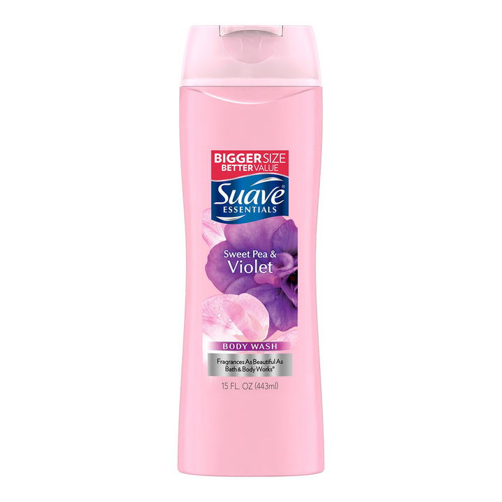 Body Wash Naturals, Sweet Pea + Violet, 12-Ounce (Pack of 6)