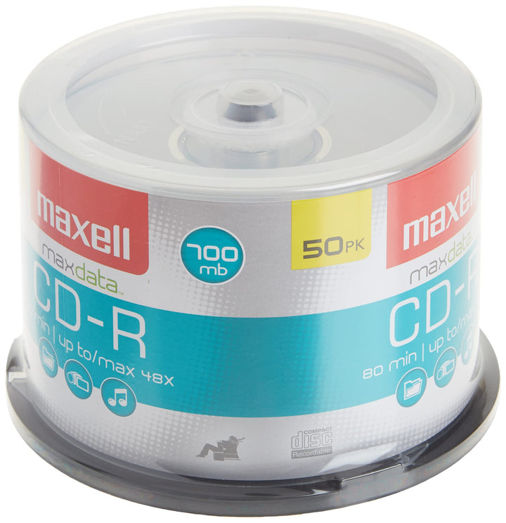 CD-R Discs 700MB/80min 48x Spindle Silver 50/Pack MAX648250