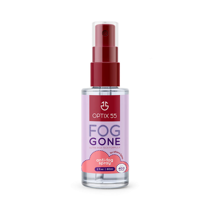 New Anti Fog Spray for Glasses - Safe for Anti Reflective Lenses & All Lenses | Defogger for Eye Glasses, Mirrors, Swim Goggles (2oz)