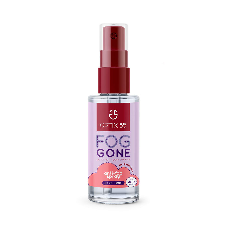 New Anti Fog Spray for Glasses - Safe for Anti Reflective Lenses & All Lenses | Defogger for Eye Glasses, Mirrors, Swim Goggles (2oz)