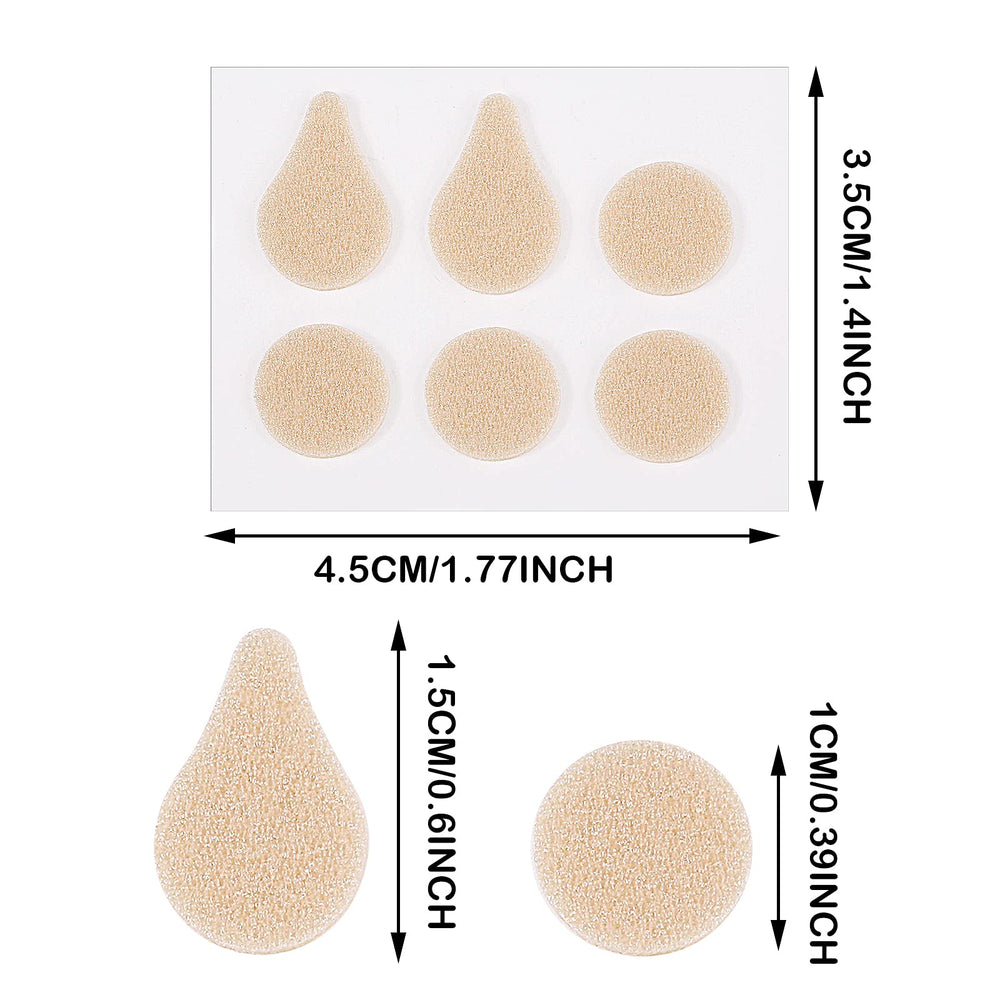 300 Pieces Ear Lobe Support Ear Patches Earring Protectors Clip on Earring Pads Heavy Earrings Stabilizers Invisible Earring Lift Patches for Long Time Wearing Earrings