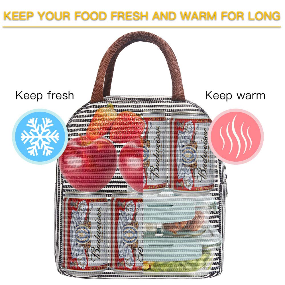 Reusable Lunch Bags for Women Insulated Lunch Box Lunch Bag Women Leakproof Cooler Bag Lunch Container Meal Prep Womens Lunchbox for Men Lunch Tote Bag Lunchboxes Thermal Lunch Box