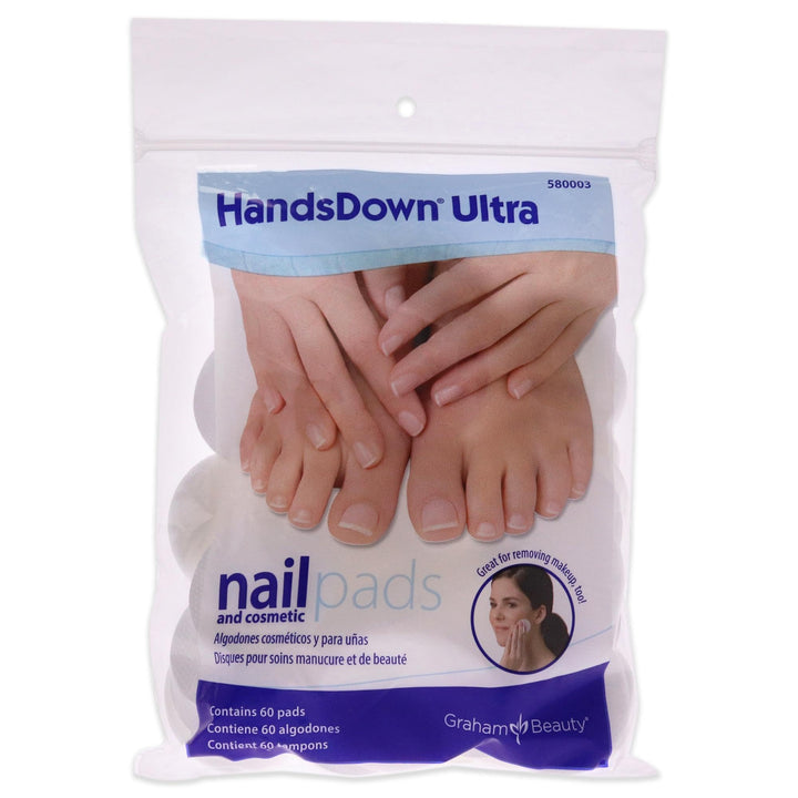 Hands Down Ultra Nail and Cosmetic Pads, 60 Count