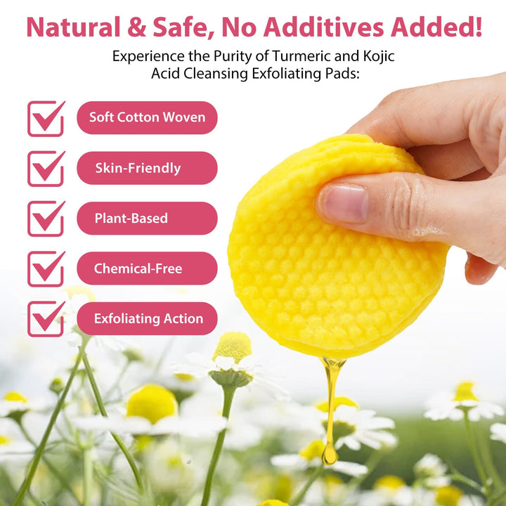 Moisturizing Mask, Kojic Acid and Turmeric Cleansing Pads