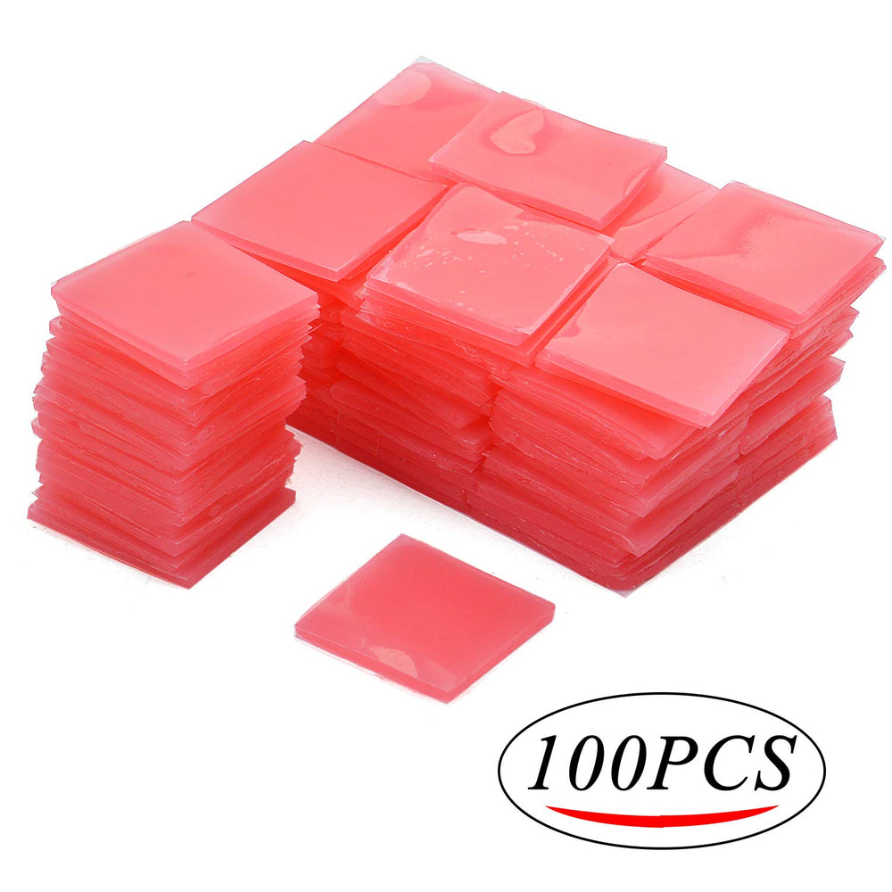 100pcs 2 * 2cm Diamond Painting Glue Clay Diamond Paiting Cement DIY Cross-Stitch Embroidery Tools, Red