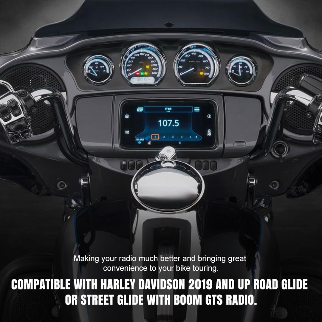 Carplay Jumper Compatible with Harley Davidson 2019 and up GTS Radio for Road Glide or Street Glide with Boom