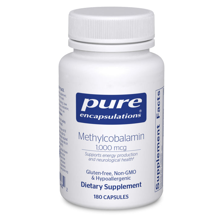 Methylcobalamin 1,000 mcg - Vitamin B12 Supplement to Support Memory & Nerve Health - Premium Vitamin B12 Capsules - 180 Capsules