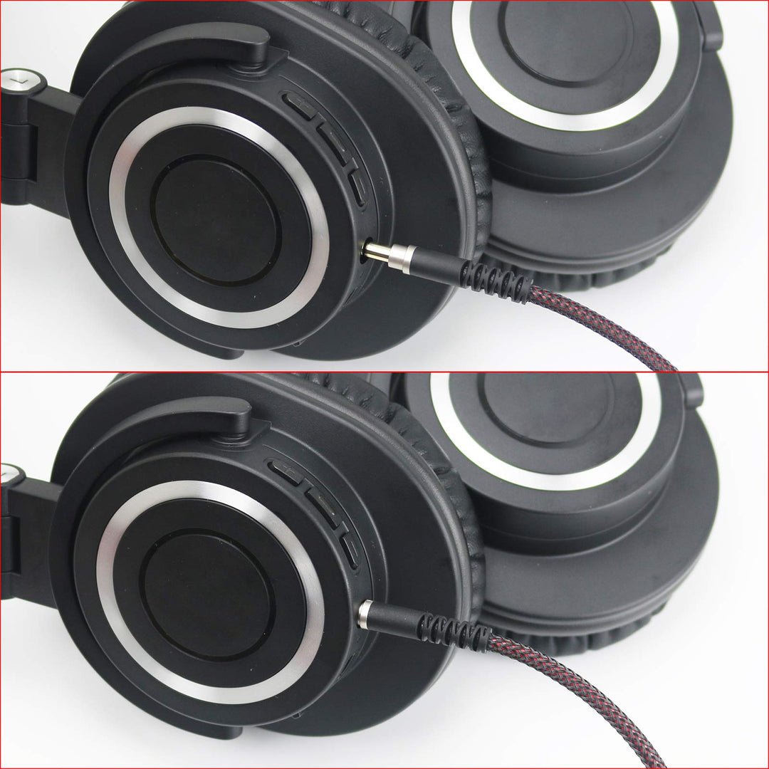 Replacement Audio Upgrade Cable Compatible with Audio-Technica ATH-M50xBT, ATH-AR3BTBK, ATH-SR50BT, ATH-ANC9, ATH-ANC7B, ATH-SR5BTBK, ATH-S700BT Headphones 3meters/9.9ft