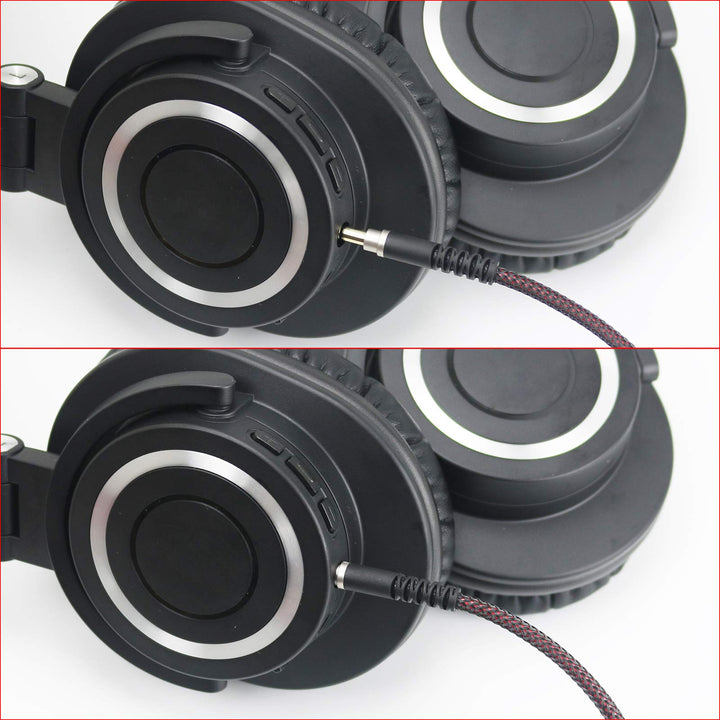 Replacement Audio Upgrade Cable Compatible with Audio-Technica ATH-M50xBT, ATH-AR3BTBK, ATH-SR50BT, ATH-ANC9, ATH-ANC7B, ATH-SR5BTBK, ATH-S700BT Headphones 3meters/9.9ft