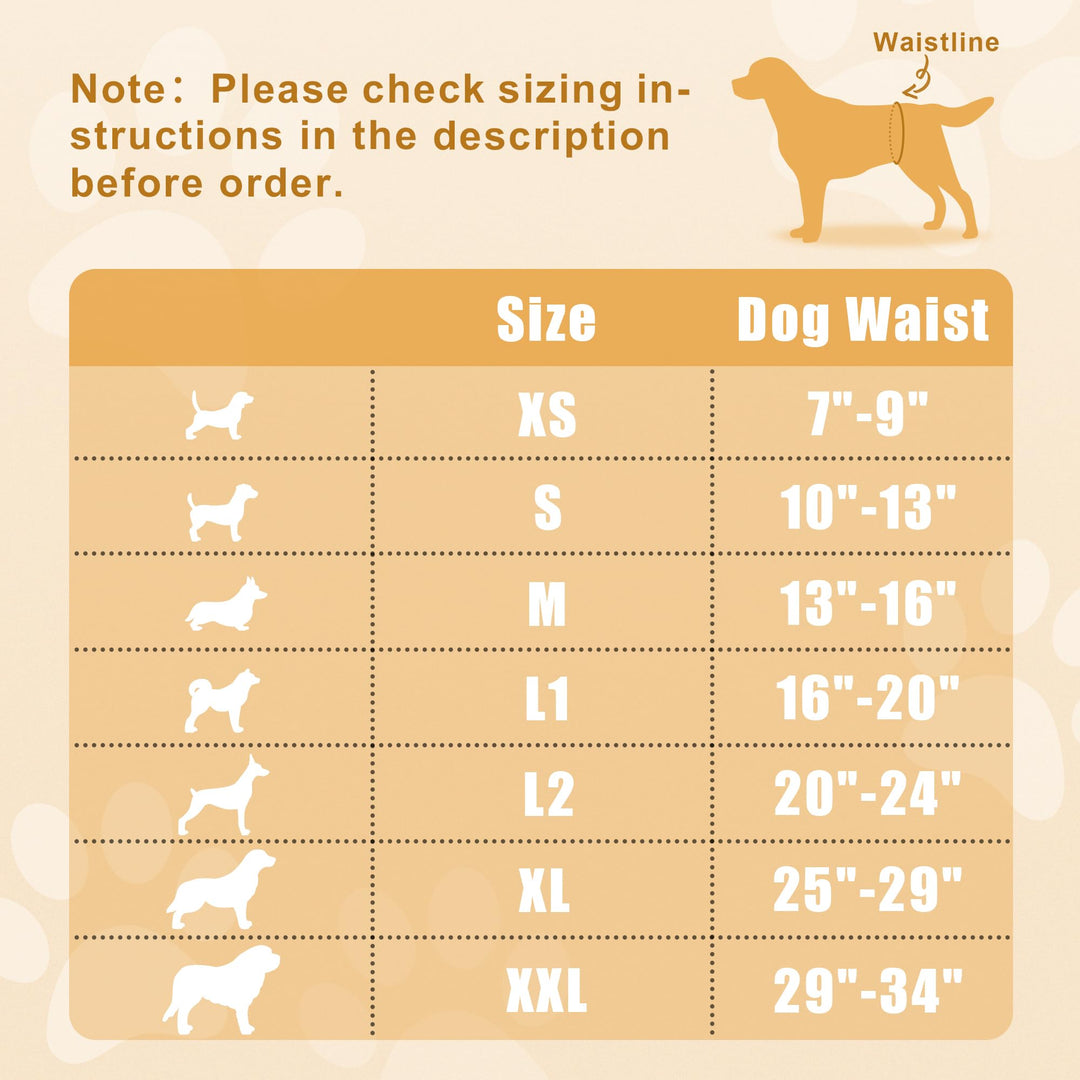 Reusable Wrap Diapers for Male Dogs, Washable Puppy Belly Band Pack of 3 (S, 10-13 Waist, Black+ Gray+ Lake Blue)