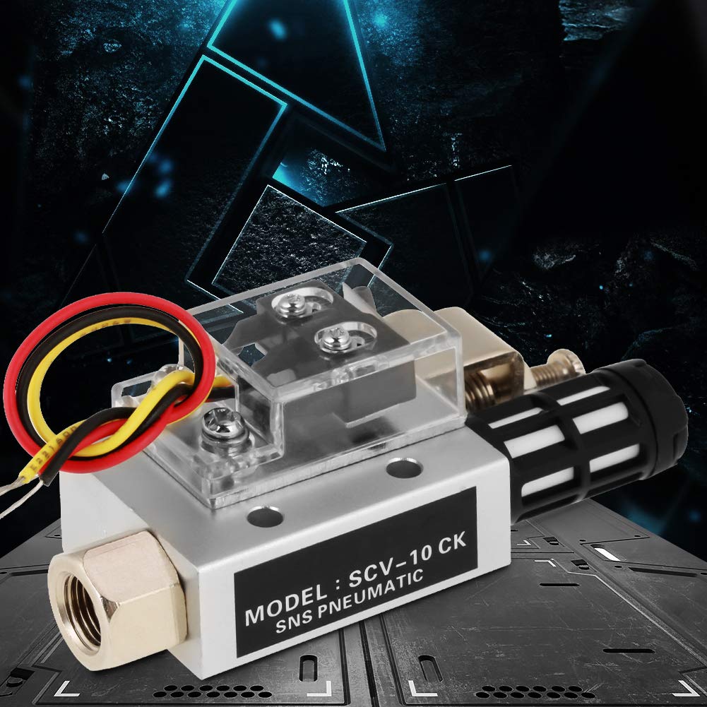SCV-10CK Vacuum Generator Negative Pressure Generator Pneumatic Exhaust Compact Air Ejector Fitting with Switch