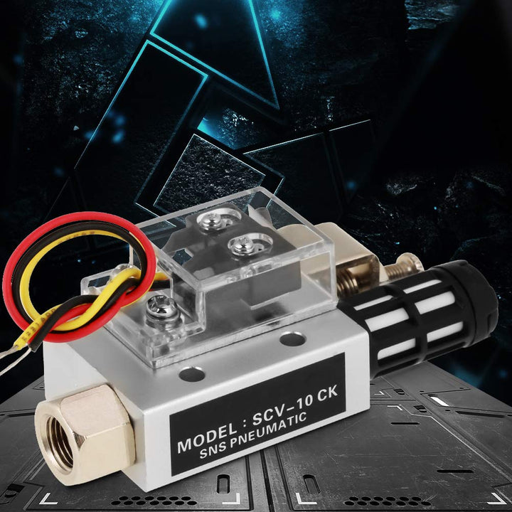 SCV-10CK Vacuum Generator Negative Pressure Generator Pneumatic Exhaust Compact Air Ejector Fitting with Switch