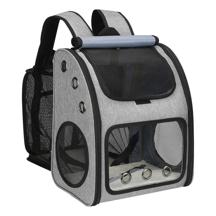 Expandable Pet Carrier Backpack for Cats, Dogs and Small Animals, Portable Pet Travel Carrier, Super Ventilated Design, Airline Approved, Ideal for Traveling/Hiking/Camping