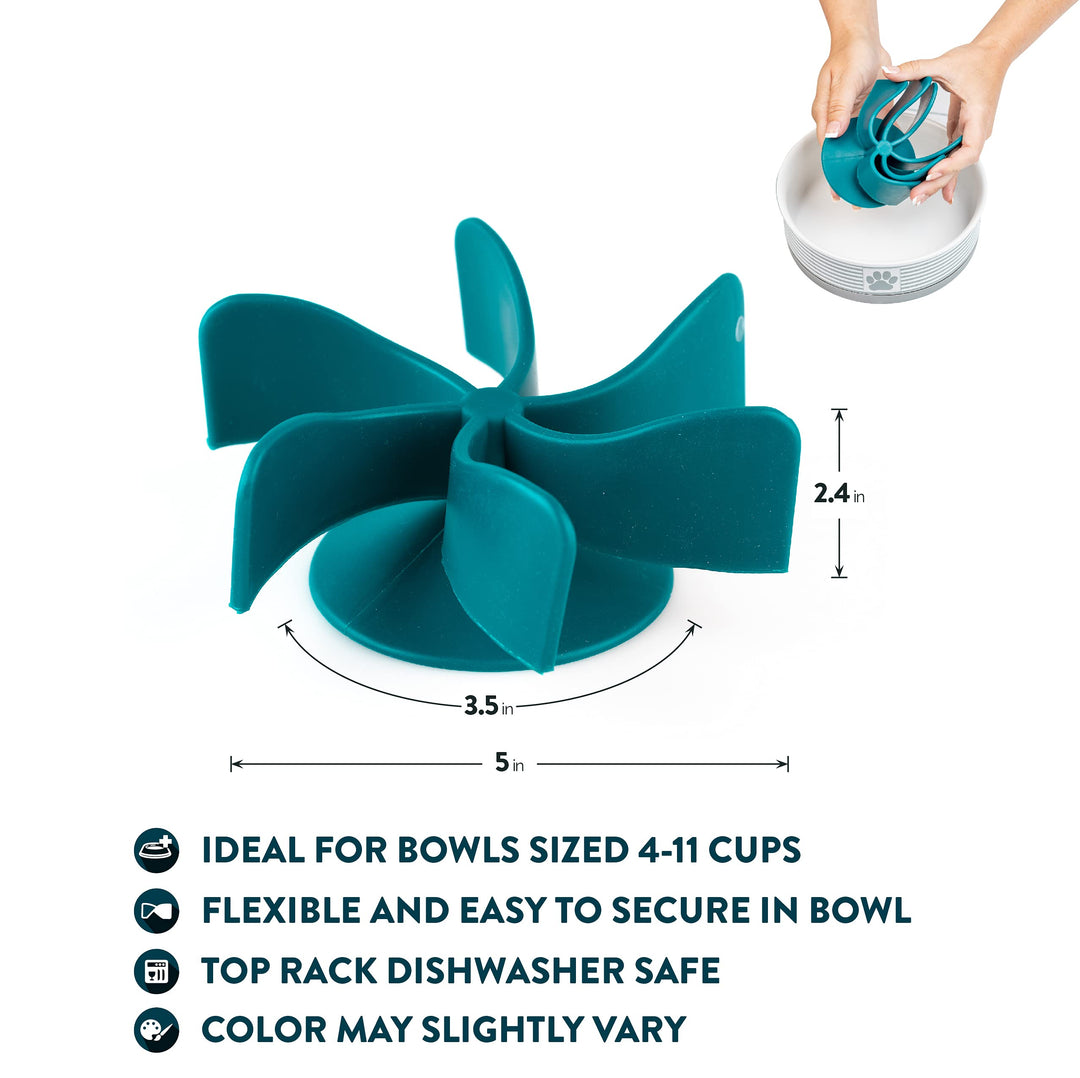 OurPets Spiral Slow Feeder Insert Slow Feeder Turn a Dog Bowl or Dog Dish into a Dog Bowl (Alternative to Dog Puzzle Feeder, Lick Mat, Dog Slow Feeder to Slow Down Eating