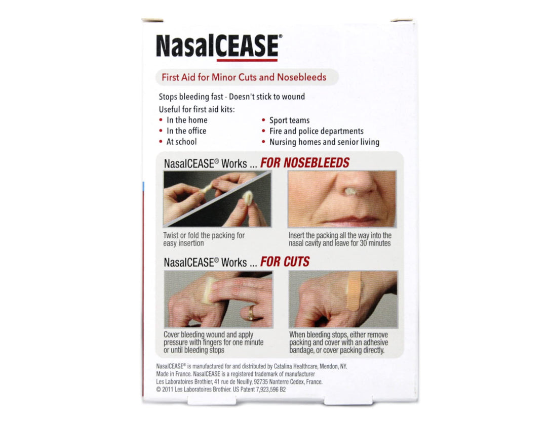 Nasalcease FirstAid Nosebleeds, 5-Count Box (Pack of 2)