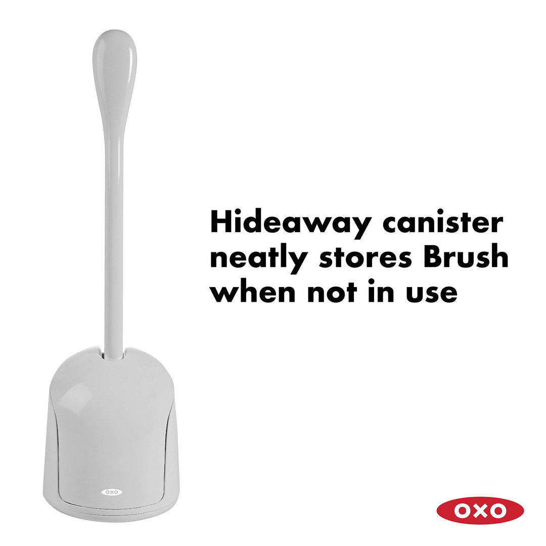 Good Grips Compact Toilet Brush & Canister - Gray