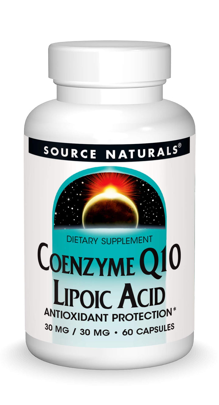Coenzyme Q10,/Lipoic Acid 30mg/30mg, 60 Capsules