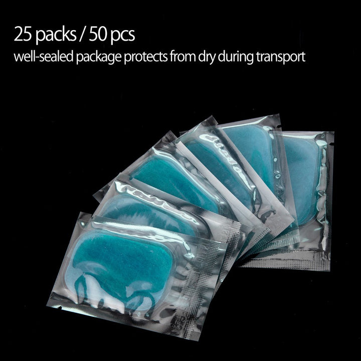 50 Pcs/25 Packs Pads Abs Trainer Replacement Gel Sheet for Abdominal Muscle Trainer, Accessory for Ab Workout Toning Belt.