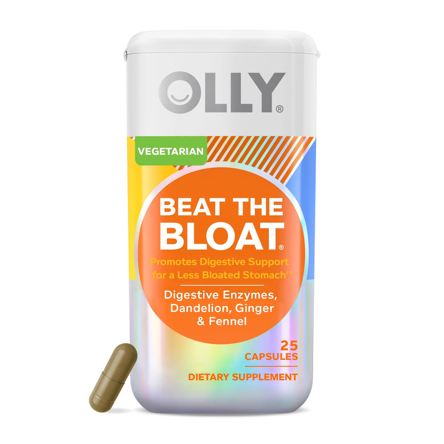 Beat The Bloat Capsules, Digestive Support Enzymes, Supplement for Women - 25 Count