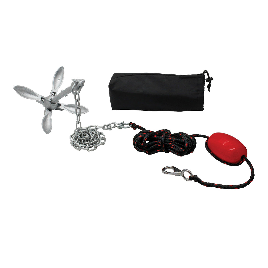 3006.6785 BoatTector Complete Deluxe Grapnel Anchor Kit for Small Boats, Kayaks, PWC, Jet Ski, Paddle Boards, etc. - 3.5 lbs.