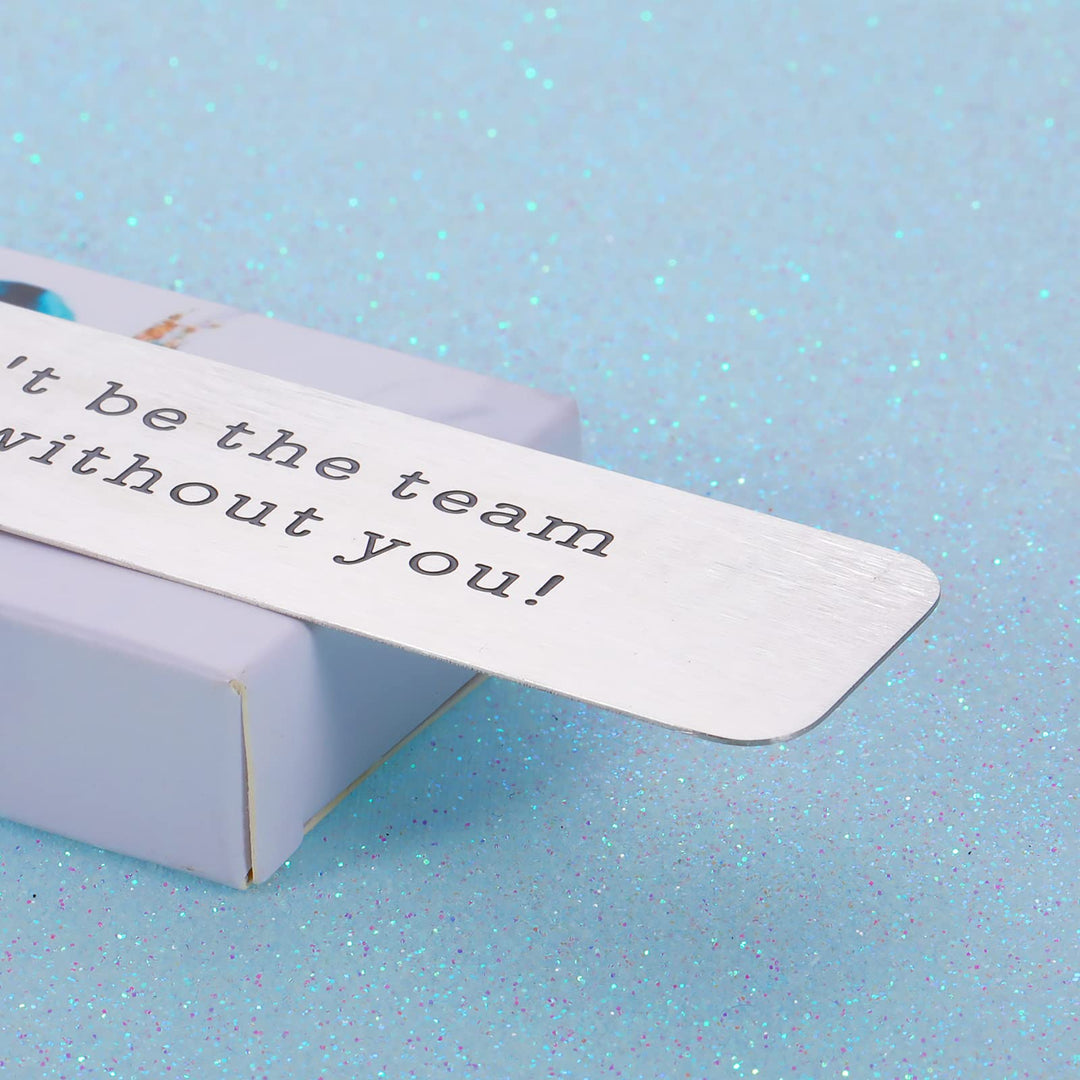 Employee Appreciation Gifts Bookmarks for Boss Manager Mentor Sports Team Gifts for Coach Player BFF Coworker Colleague Farewell Going Away Leaving Retirement Bulk Gift for Women Men Leader Book Lover