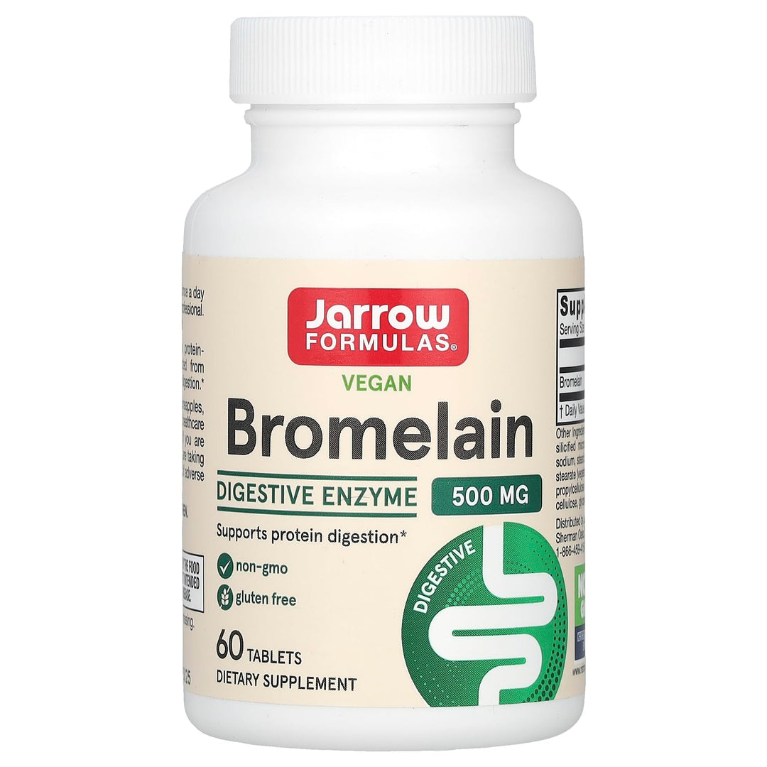 ® Bromelain Tablets, 500 mg Dietary Supplement for Protein Digestion, 60 Tablets, 60 Day Supply
