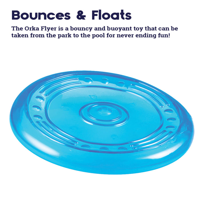 Orka Flyer Royal Blue Flying Disc Dog Fetch Toy