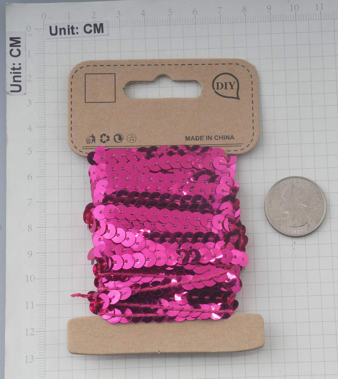 Mixed 12 Colors 5mm Flat Sequin Trim String Sequins for DIY Craft Embellishments