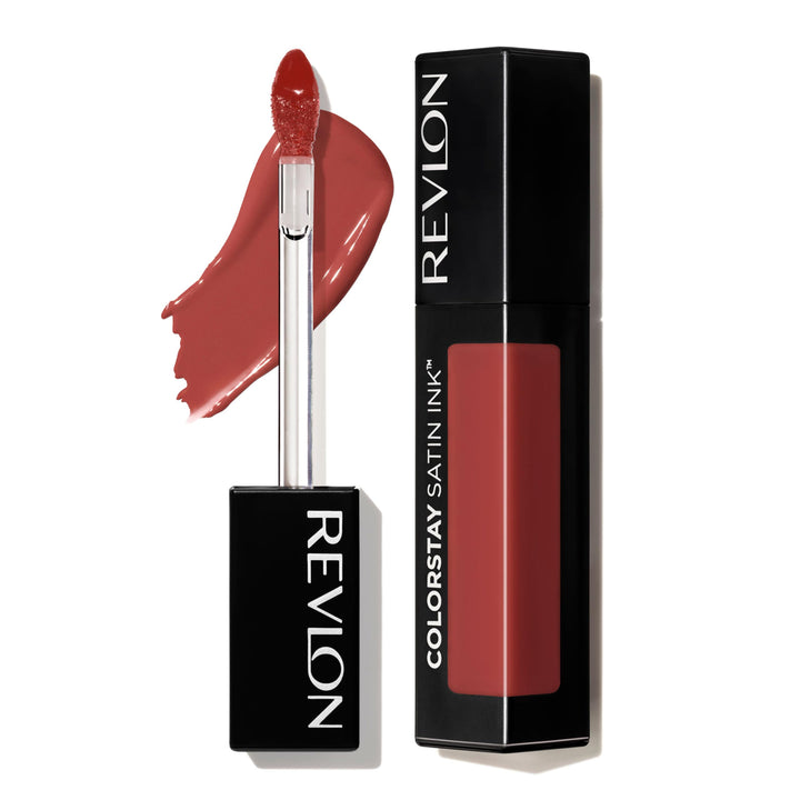 Revlon ColorStay Satin Ink Liquid Lipstick, Longwear Rich Lip Colors, Formulated with Black Currant Seed Oil, 013 Holy Pumpkin, 0.17 fl. oz.