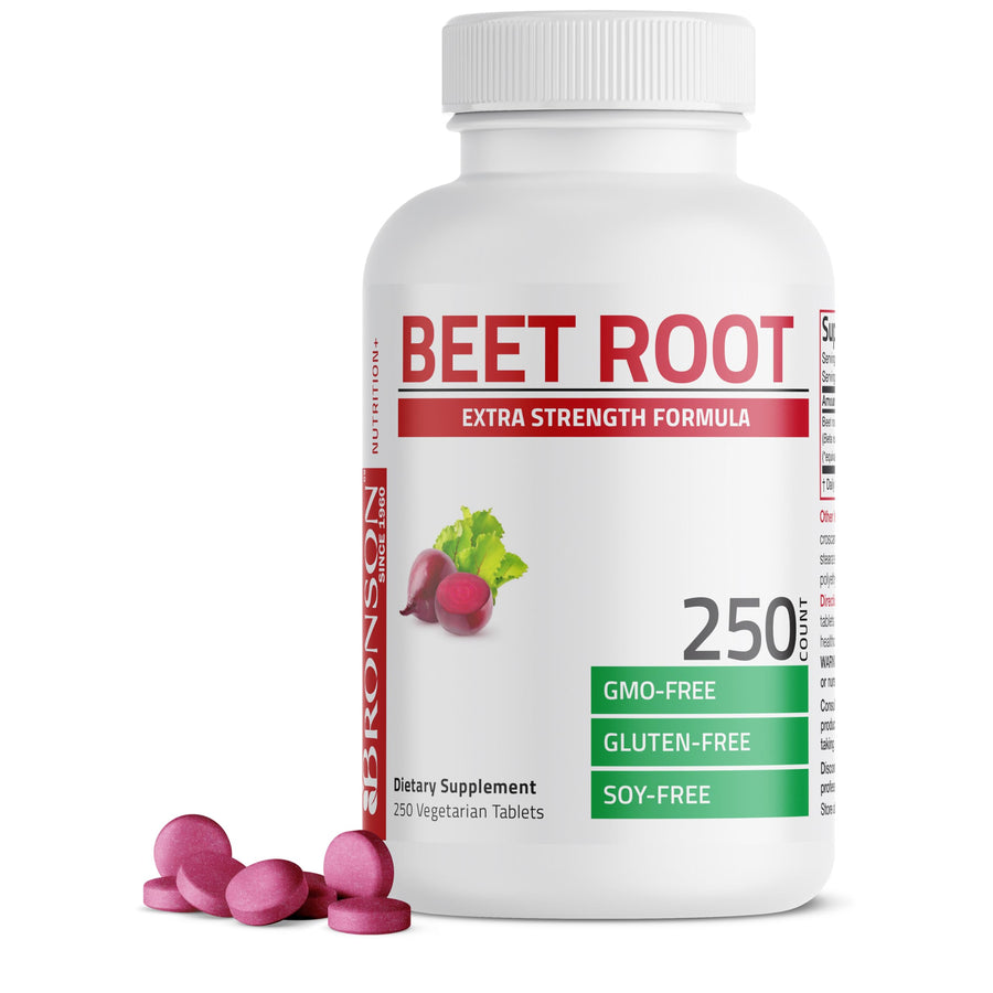 Beet Root Extra Strength, Non-GMO, 250 Vegetarian Tablets