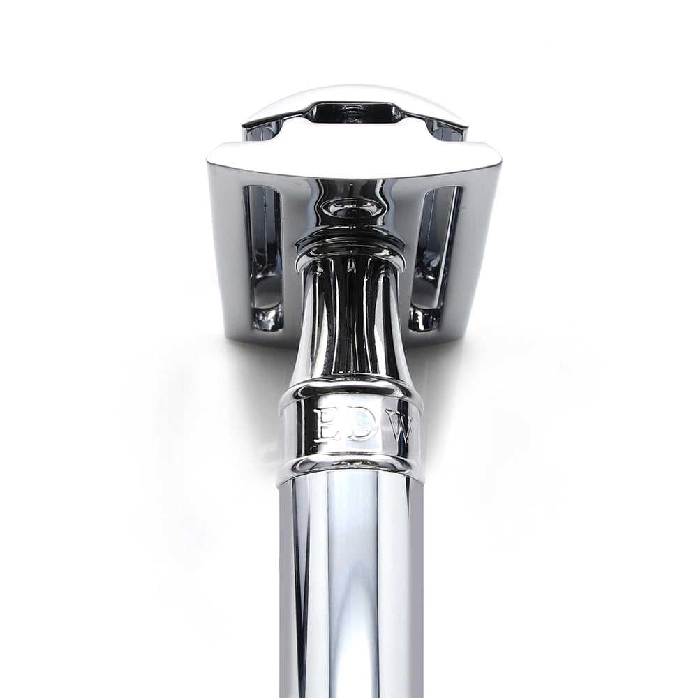 DE89BL Chrome Reusable Classic Double Edge Safety Razor for Men