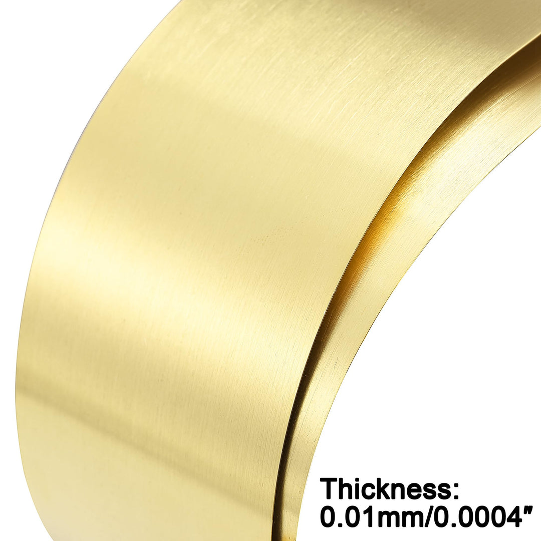 Brass Sheet Roll, Metal Foil Plate 1000mm x 100mm x 0.01mm