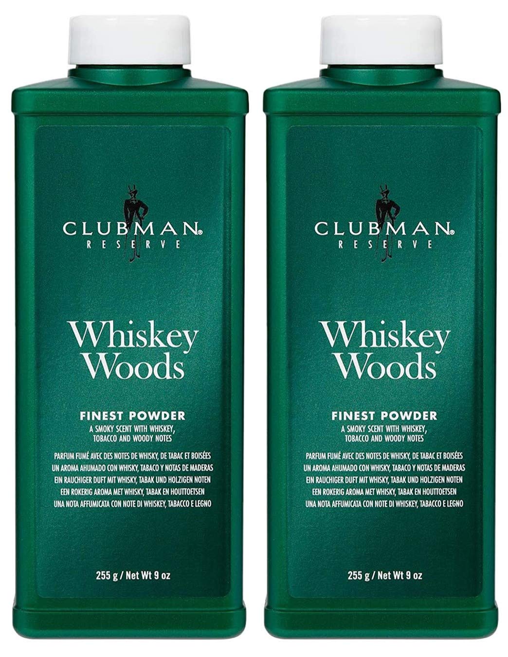 Clubman Reserve Whiskey Woods Powder (9 oz) - 2 pack